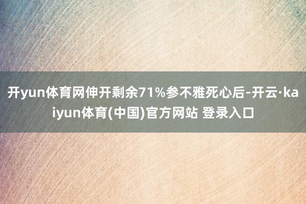 开yun体育网伸开剩余71%参不雅死心后-开云·kaiyun体育(中国)官方网站 登录入口