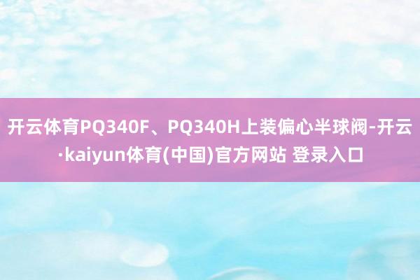 开云体育PQ340F、PQ340H上装偏心半球阀-开云·kaiyun体育(中国)官方网站 登录入口